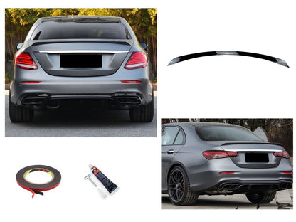 SPOILER POSTERIORE LABBRO NERO LUCIDO adatto per MERCEDES W213 CLASSE E
