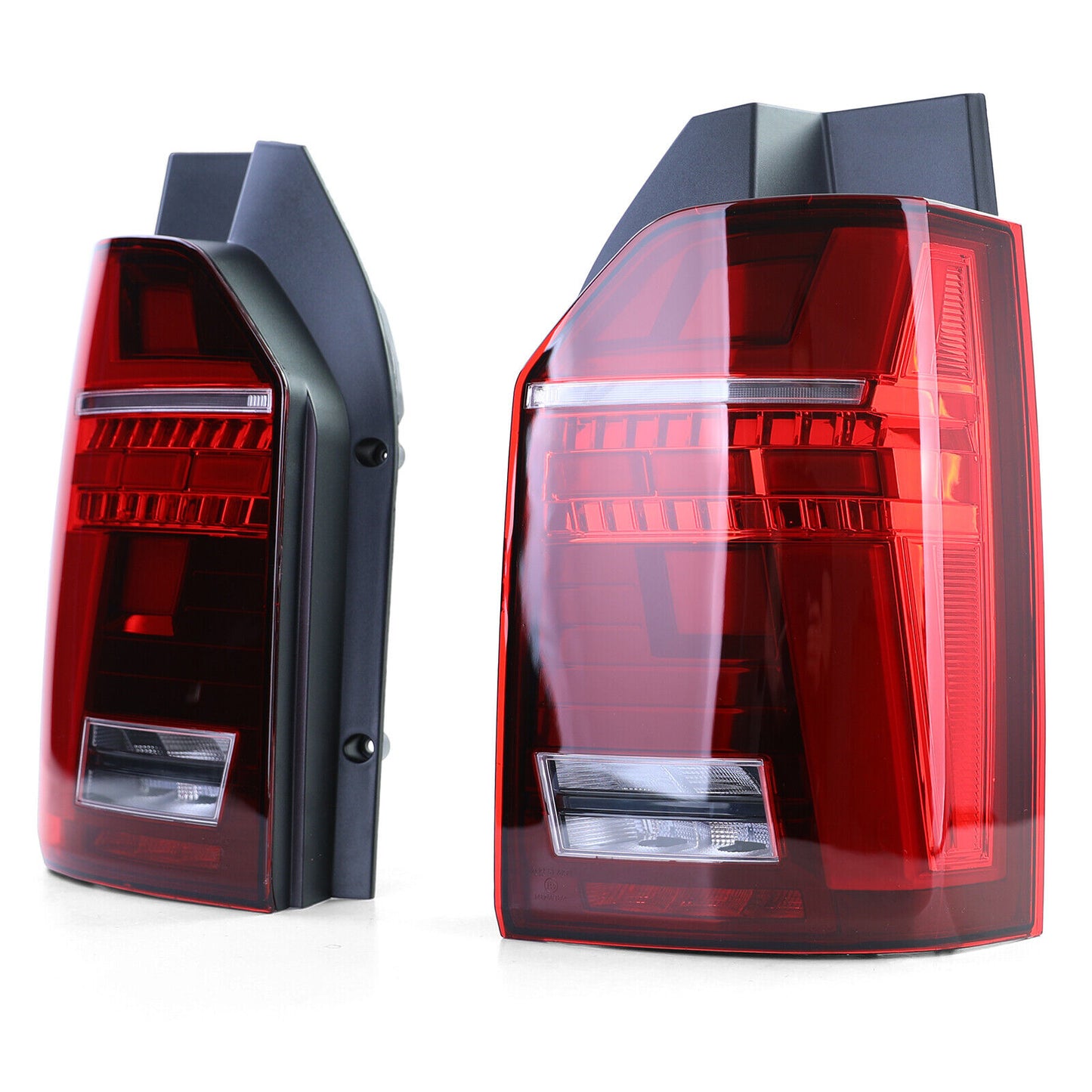 Fanale posteriore Facelift Rosso Trasparente aftermarket compatibile con T6 Bus con Portellone 15-19
