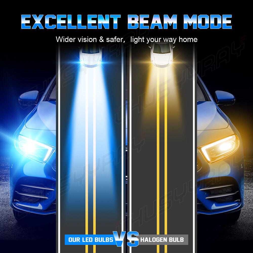 Per Nissan Sentra 2007 2008 2009 Faros LED Hi / Low+Kit de luces antiniebla