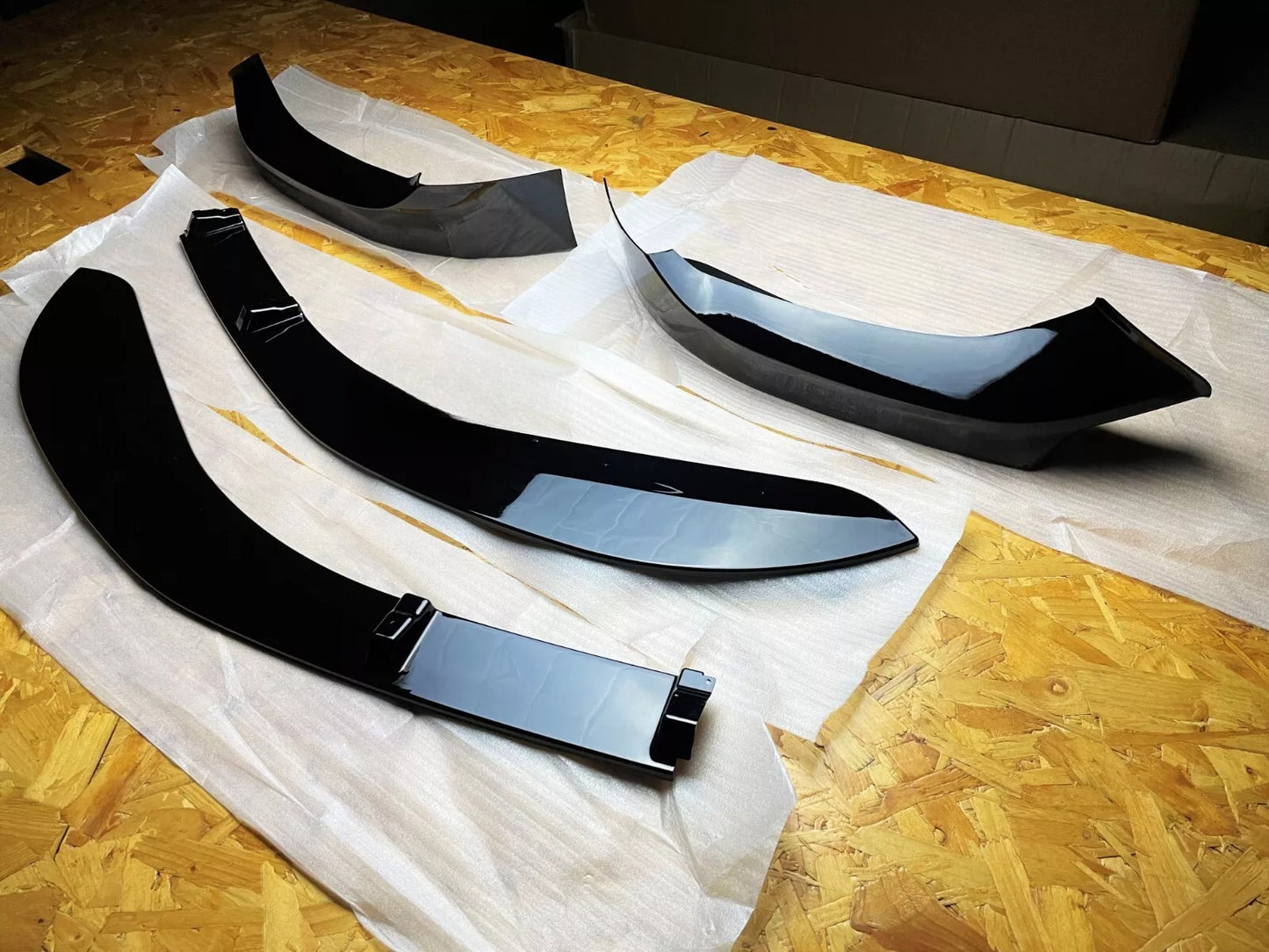 😎KIT Gloss Black Splitter Suitable For BMW 1 Series F20 F21 LCI 15-19😎