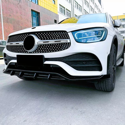 😤KIT Splitter Nero Lucido Adatto Per Mercedes GLC Classe GLC43 AMG Line W253😤