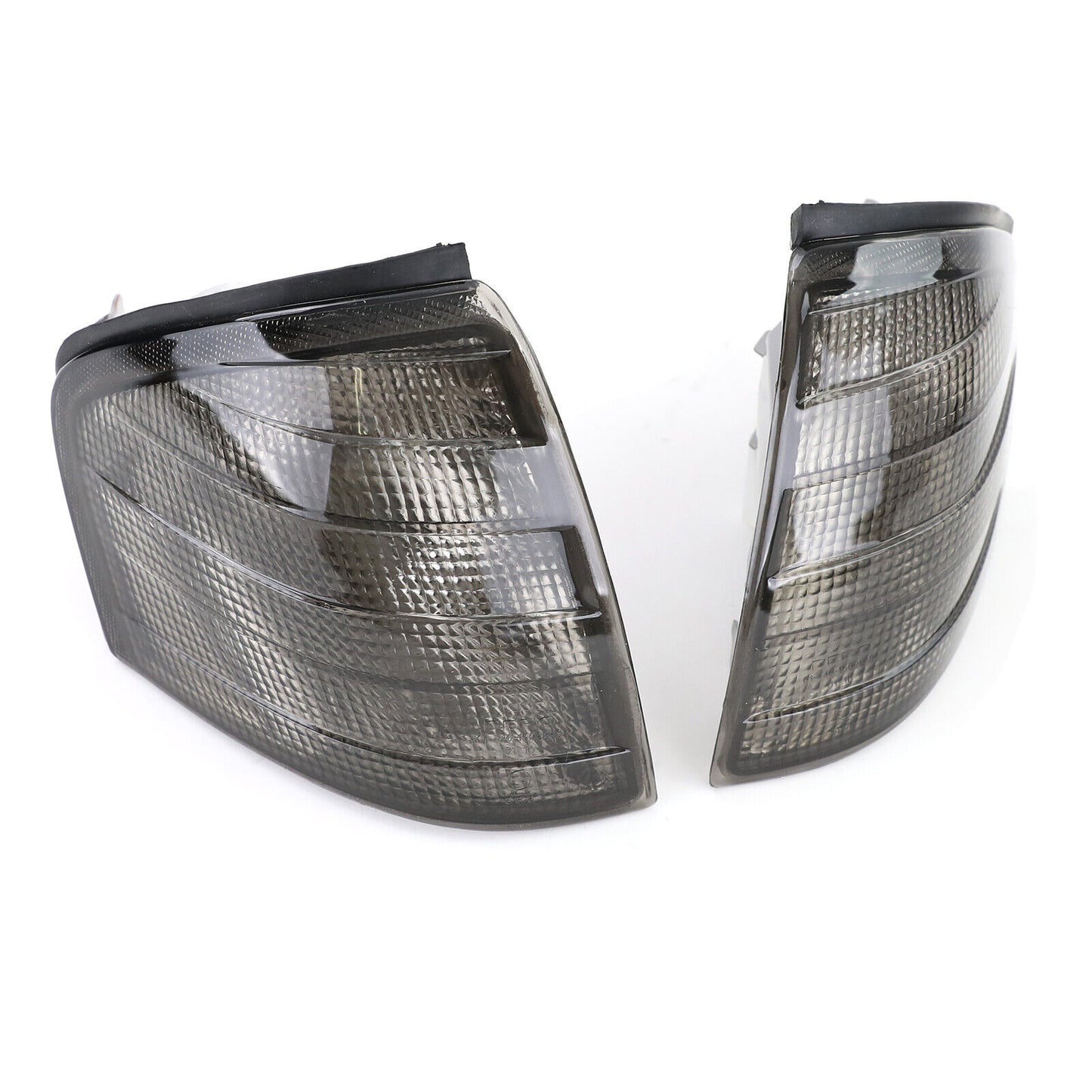 Coppia indicatori di direzione fumè neri aftermarket compatibile con Mercedes Classe C W202 93-00