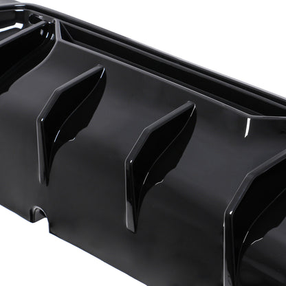 Diffusore posteriore paraurti scarico adatto per BMW G30 G31 Sport tutto nero