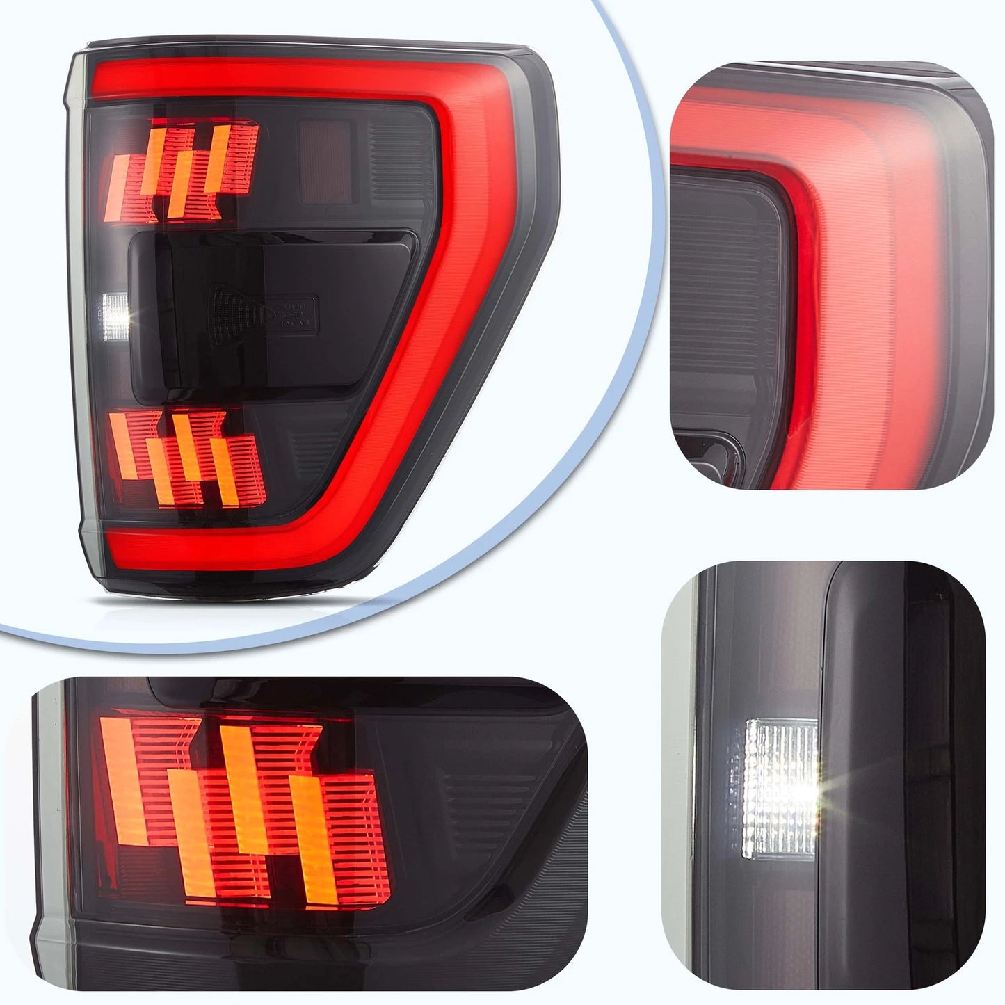 🔥ART.2856 Fanali Posteriori a LED Fumé con Animazione Start-Up – Ford F-150 🔥