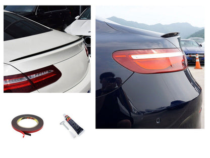 For Mercedes C238 E-Class REAR SPOILER LIP GLOSS BLACK 
