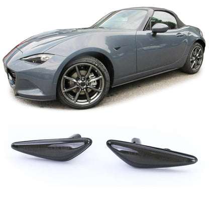 Indicatore di direzione a LED Nero Fumè per Mazda 5 CW 10-13 6GH 07-13 MX5 ND RX