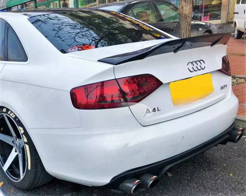 💯Carbon Fiber Rear Spoiler Fit For Audi A4 B8 Sedan 08-16💯 