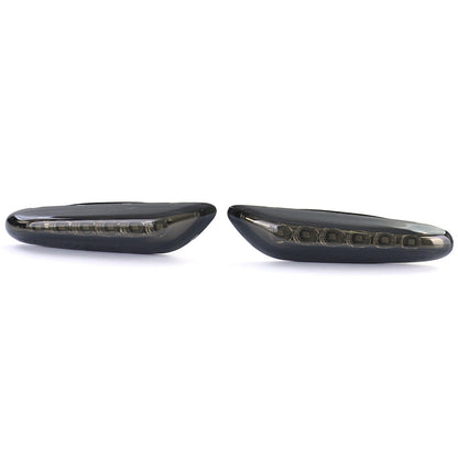 Coppia frecce laterali a LED fumè nero adatto per BMW Serie 1 E81 E87 E82 E88 04 AUTOELEGANCERICAMBI
