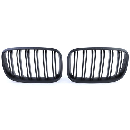 Aftermarket Matte Performance Double Bar Sport Grille Compatible with BMW X5 E70 X6 E71 