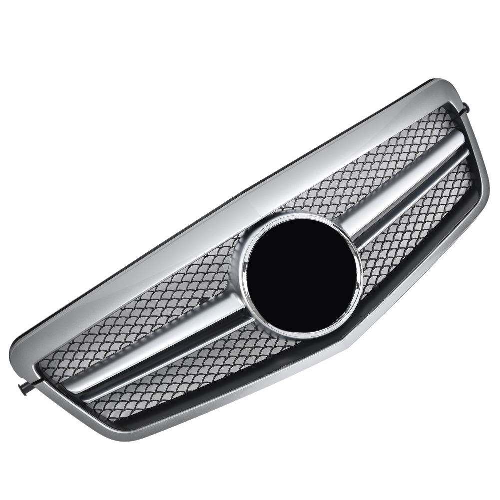 Sports grille grill for Mercedes W212 S212 E UP TO 2013 silver AMG LOOK 