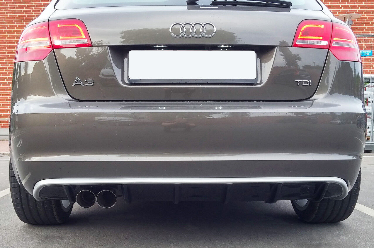 DIFFUSORE ADATTO PER AUDI A3 8P RS3 LOOK 2008-2012 LIFTING