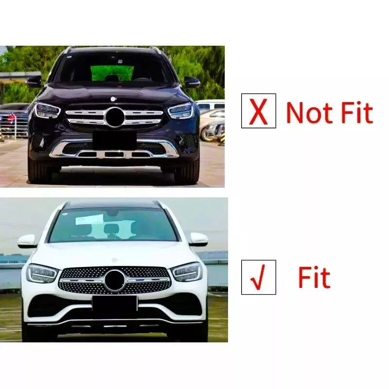 ✨Glossy Black GTR Grille FITS FOR Mercedes GLC Class W253 19-22✨