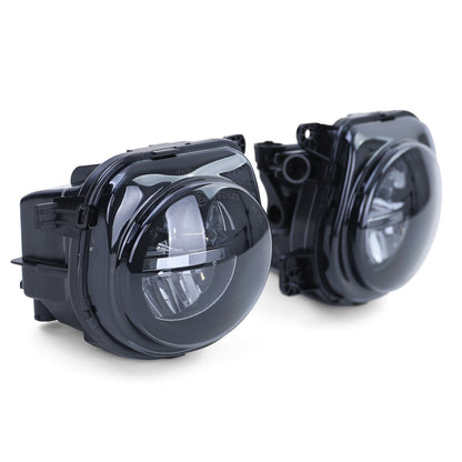 Black Smoke Clear Glass LED Fog Lights Fit For BMW 5 Series F10 