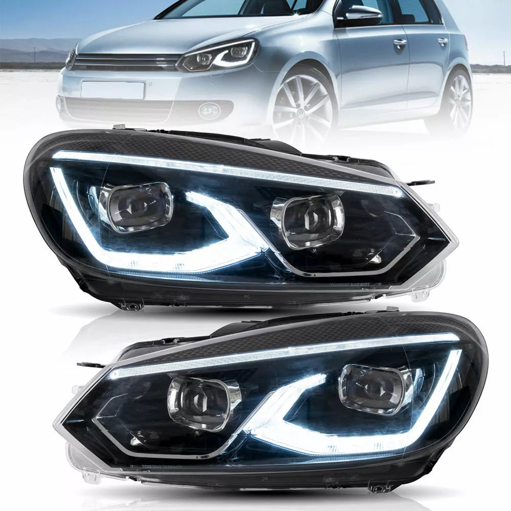 🔥ART.2869 Fari Anteriori a LED con e DRL Dinamico – VW Golf MK6🔥