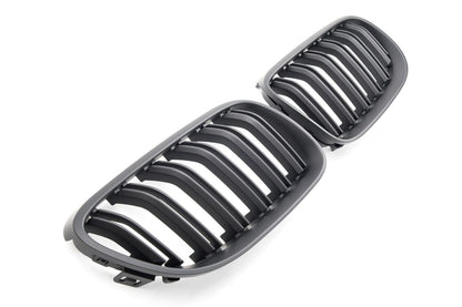 ADATTO A BMW SERIE 3 E92 E93 10-13 SPORT GRILL DOPPIO PONTE NERO OPACO
