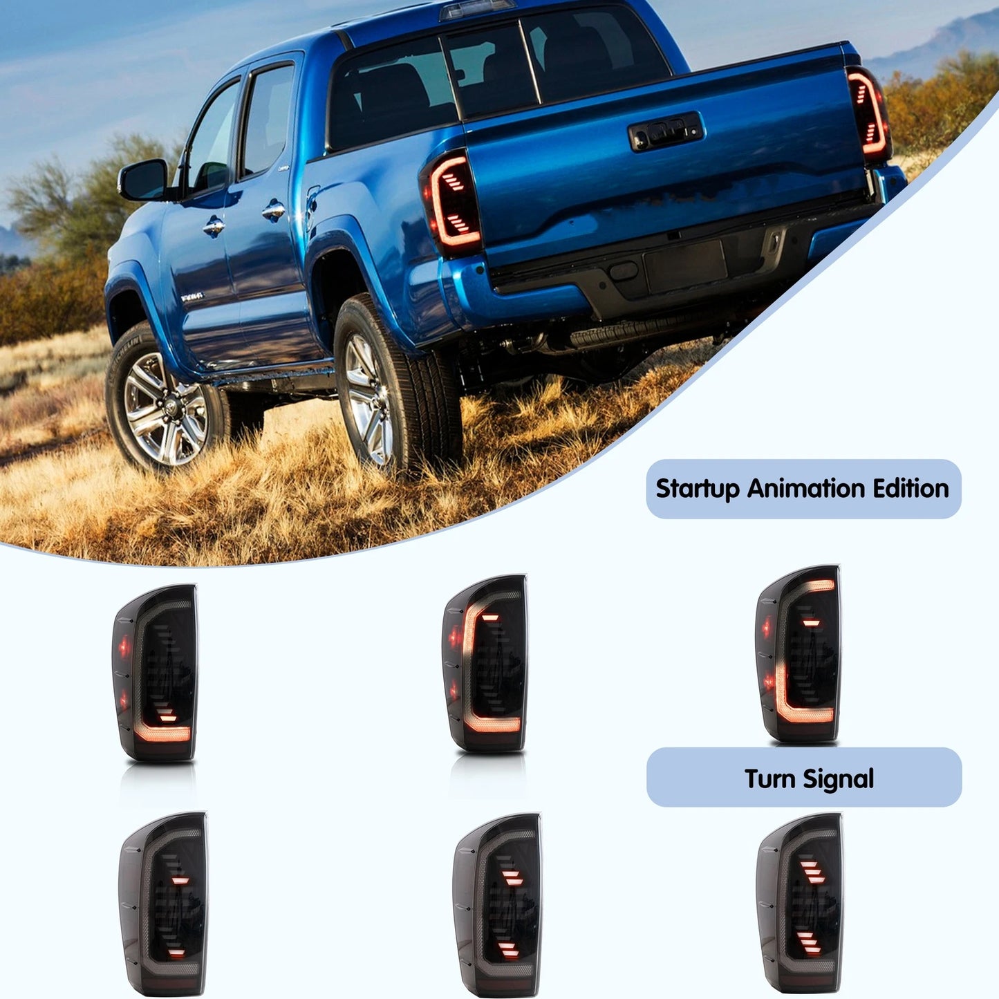 ⭐ART.2950 Fanali Posteriori a LED con Sequenziale – Toyota Tacoma (2016–2021)⭐