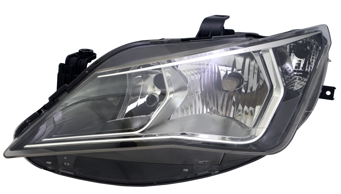 Headlight set for Seat Ibiza 4 6J 12-15 Chrome Twin Sport H7 