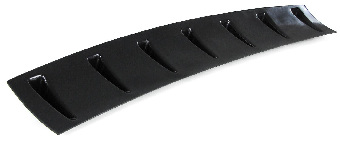Universal 7-Flat Rear Bumper Diffuser Gloss Black 