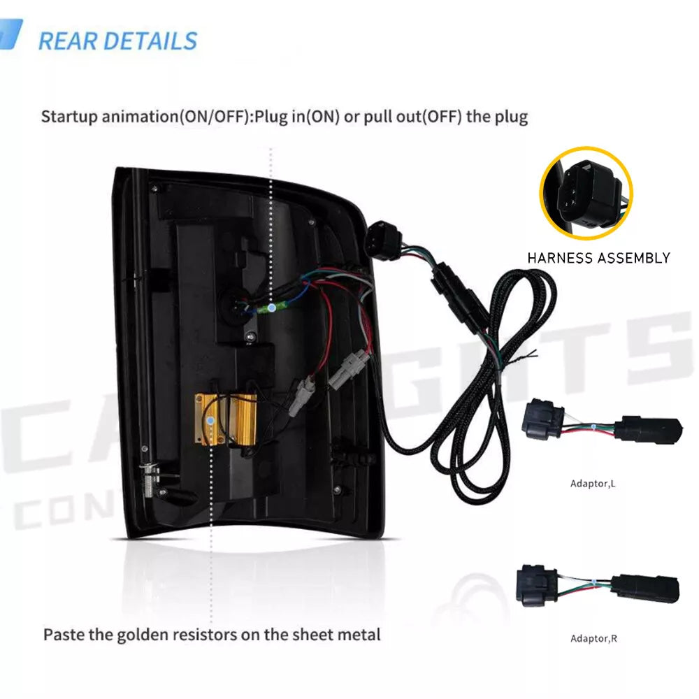 🔥ART.2863 Fanali Posteriori a LED con Animazione Start-Up–Chevrolet Silverado🔥