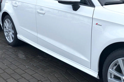 MINIGONNE LATERALI ADATTE PER AUDI A3 8V 5 PORTE SPORTBACK S3 LOOK (dal 2013)