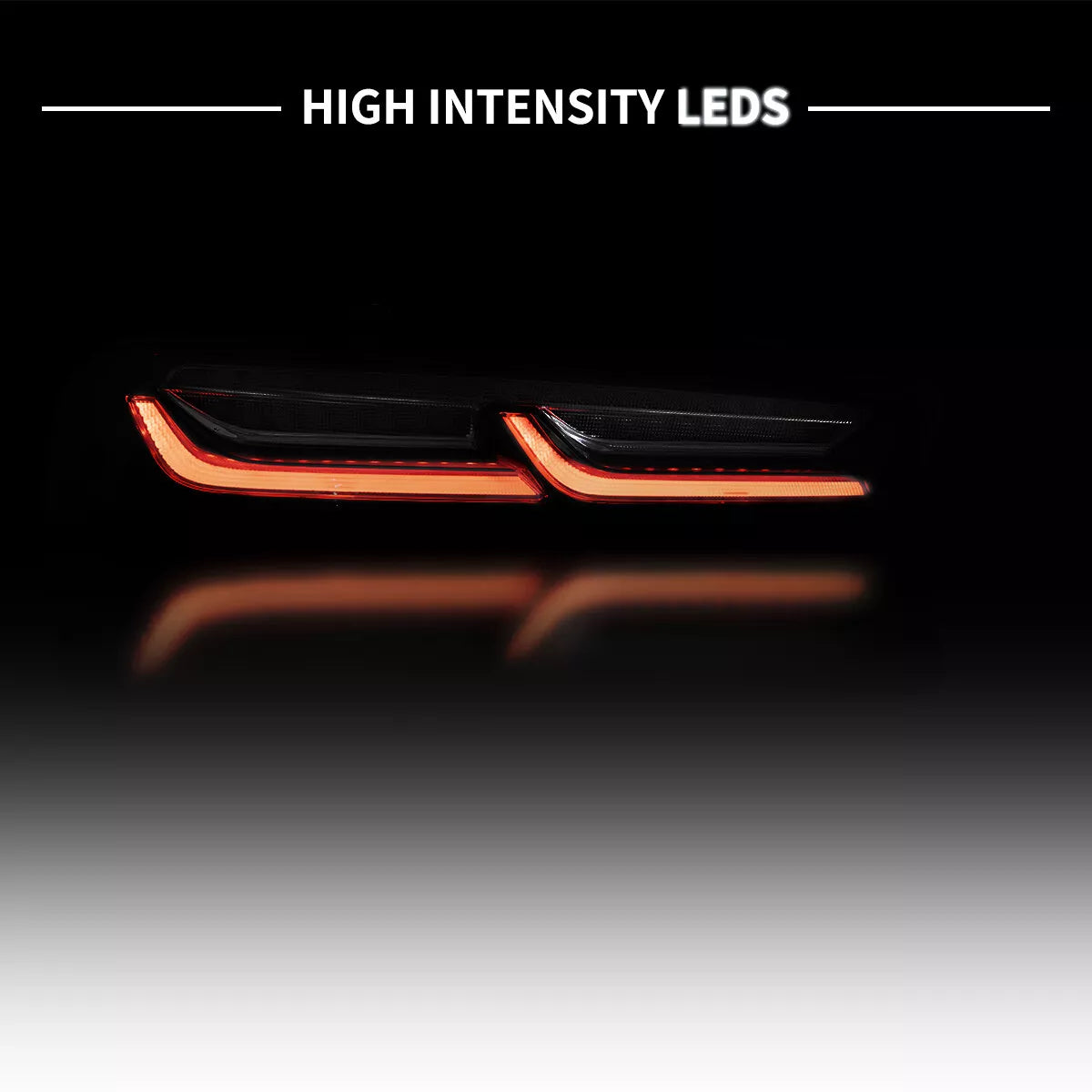 ⭐ART.2897 Fanali Posteriori a LED DRL Bianco/Fumé –Chevrolet Camaro (2016–2018 ⭐