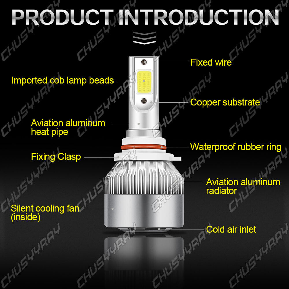 Per Toyota Highlander 2015-2019 6x LED Fari Fendinebbia Lampadine Combo Kit 6000