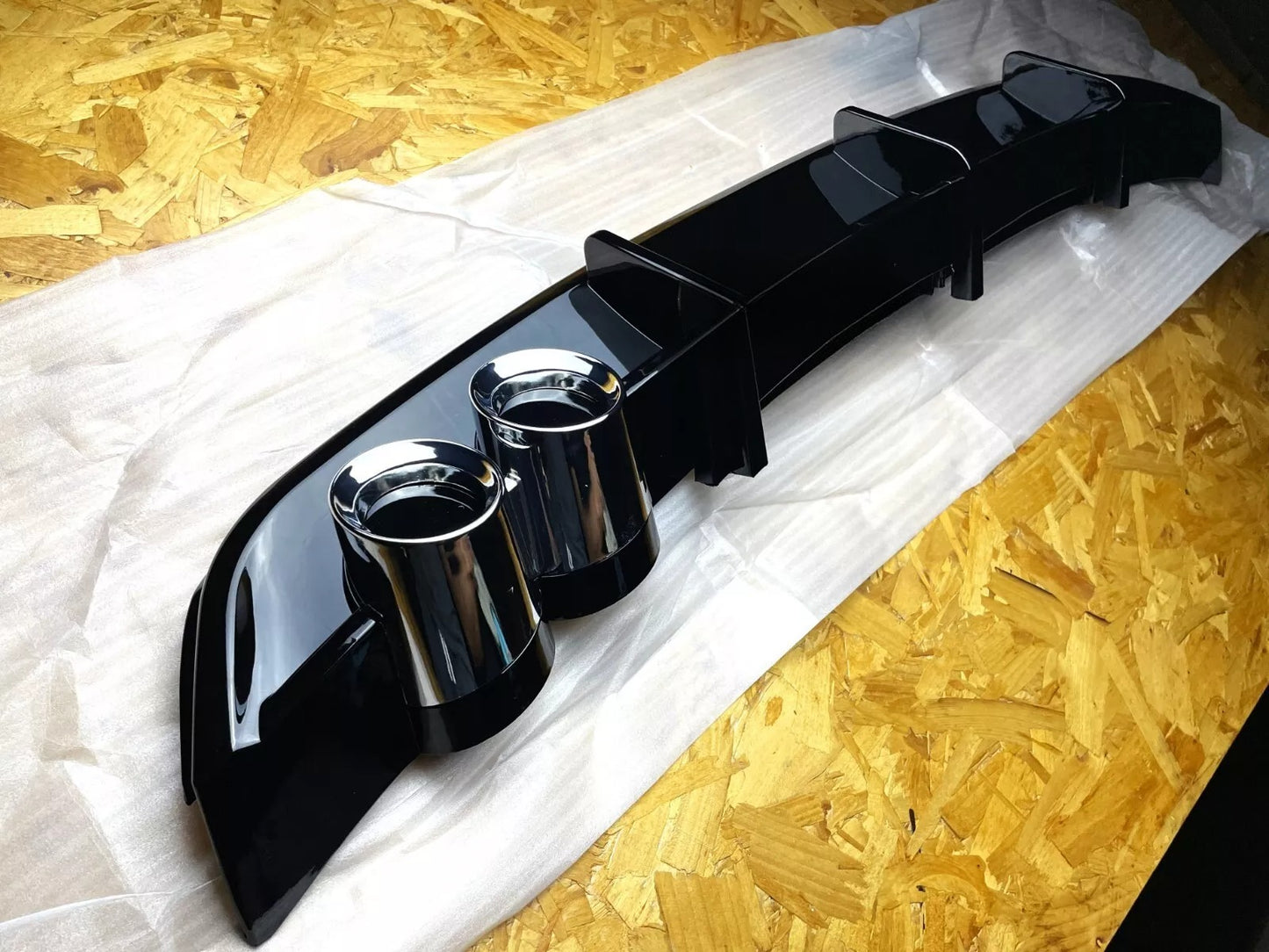 😍Kit Diffusore nero lucido adatto per VW Polo MK4 9N GTI😍