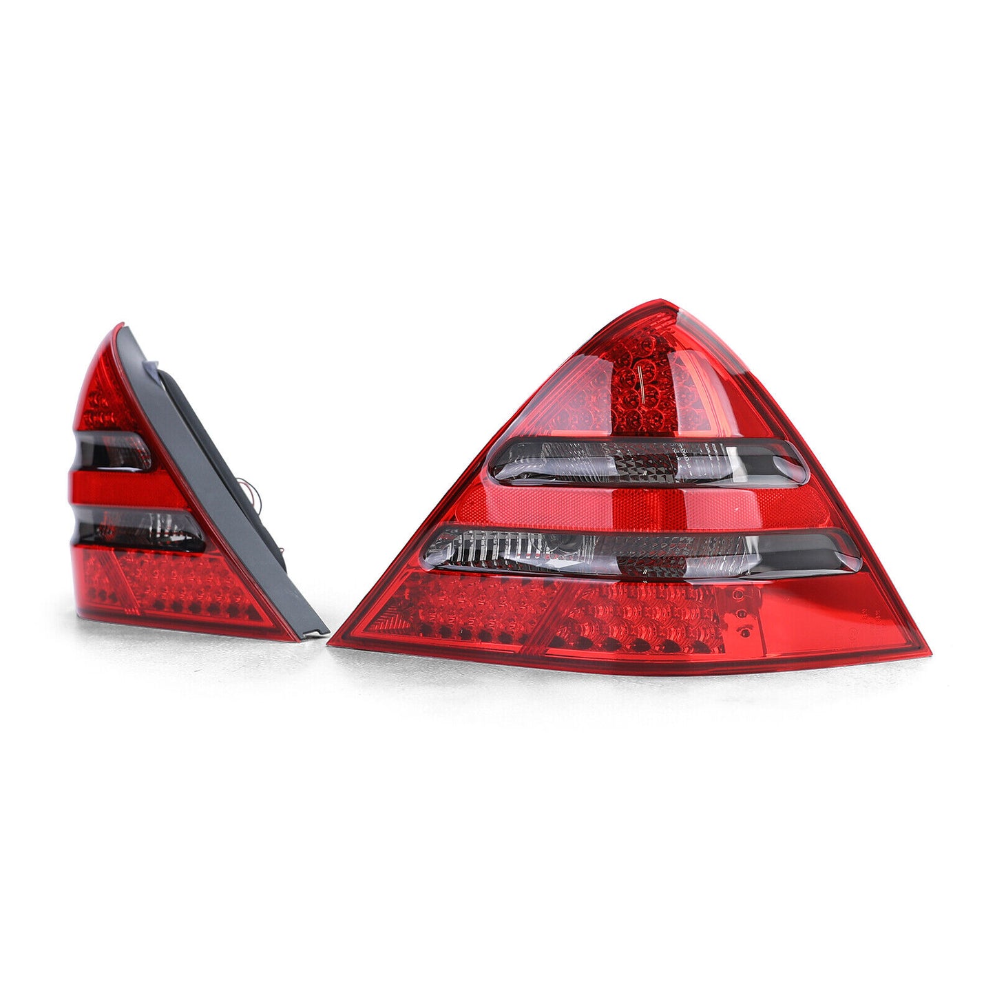 Set fanali posteriori a LED + terza luce stop rosso nero per Mercedes SLK R170
