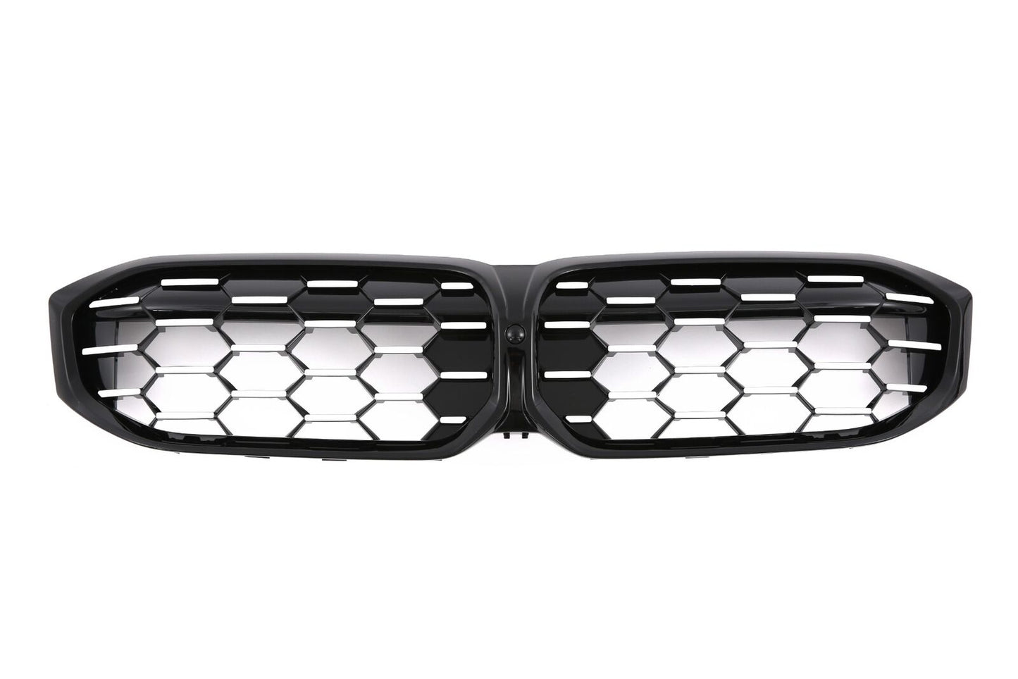 ADATTO PER BMW SERIE 3 G20 G21 LCI GRIGLIA DOPPIA BARRA NERO CROMO