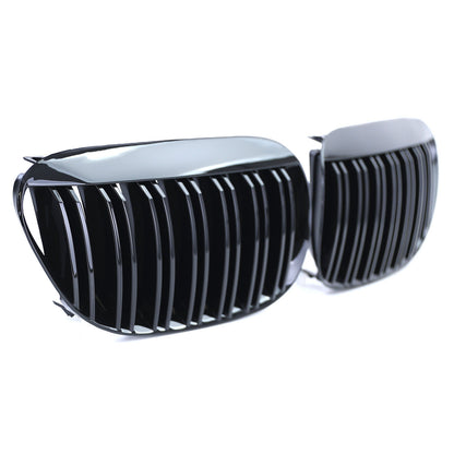 Griglia radiatore sportiva doppia barra lucida adatta per BMW Serie 6 E63 E64