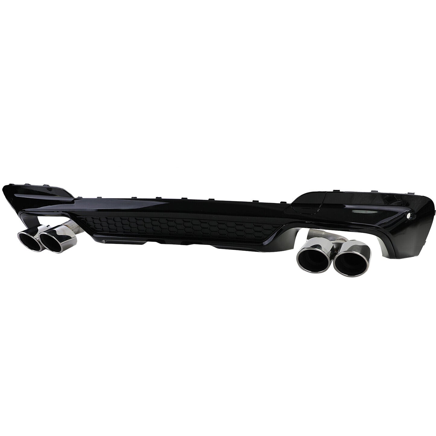 Diffusore posteriore con terminali di scarico cromati adatto per BMW X3 G01