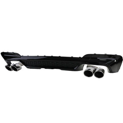 Diffusore posteriore con terminali di scarico cromati adatto per BMW X3 G01