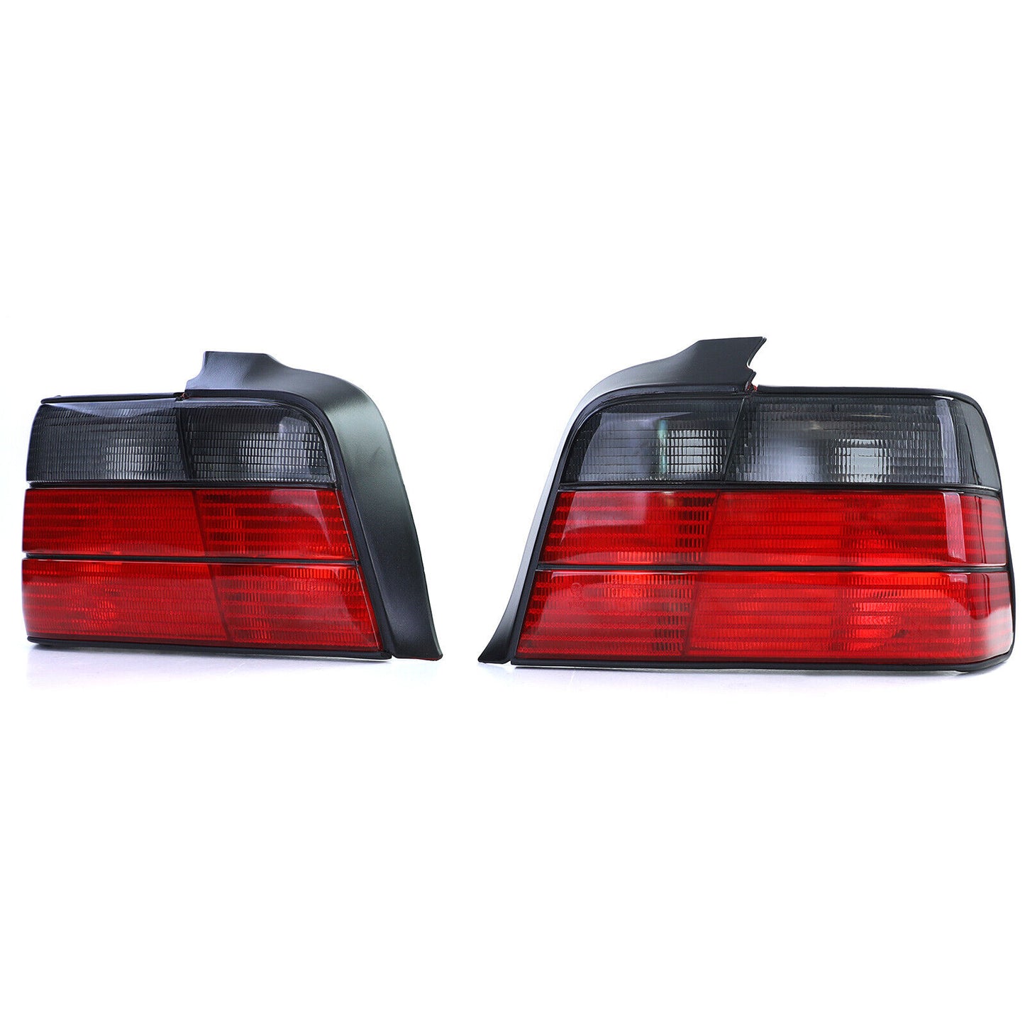 Fanali posteriori Rosso Nero Coppia compatibile per BMW Serie 3 E36 Berlina 90-99