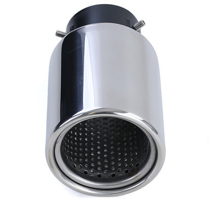 Terminale di scarico racing in acciaio inox per viti tonde da 89 mm-