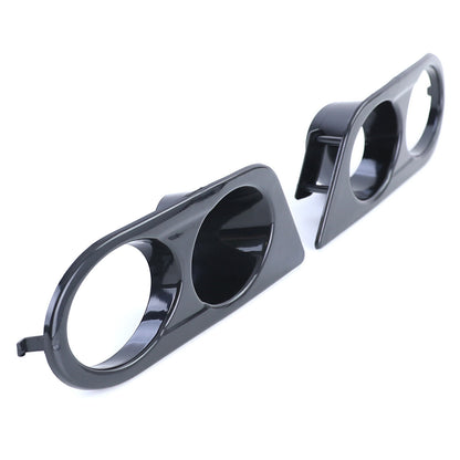 Aftermarket Gloss Black Fog Light Bumper Cover Compatible with BMW 3 Series E46 