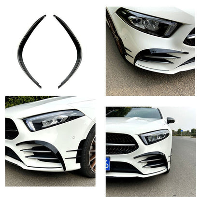 Adatto per Mercedes W177 Classe A anteriore AMG OTTICA AERO FLAPS NERO