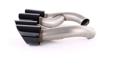 Terminali di scarico GTS Optics nero adatto per Porsche Cayenne 92A Facelift 14-