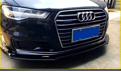 🤩KIT Gloss Black Splitter suitable for Audi A6 S6 S Line C7 16-18🤩 