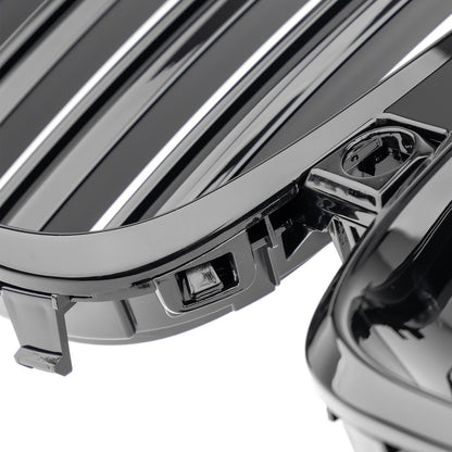 Griglia Reni doppia barra adatta per BMW X5 G05 F95 pianoforte nero lucido