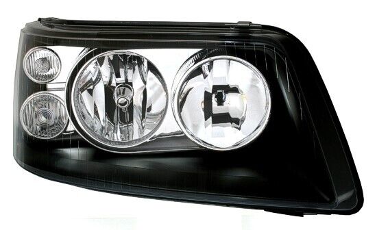 Faro anteriore destro per VW T5 03-09 Nero H1 H7 Faroprincipale LWR motore