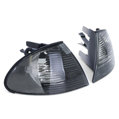 Indicatore di direzione in cristallo nero aftermarket compatibile con BMW 3ER E46 Berlina Touring 98-01