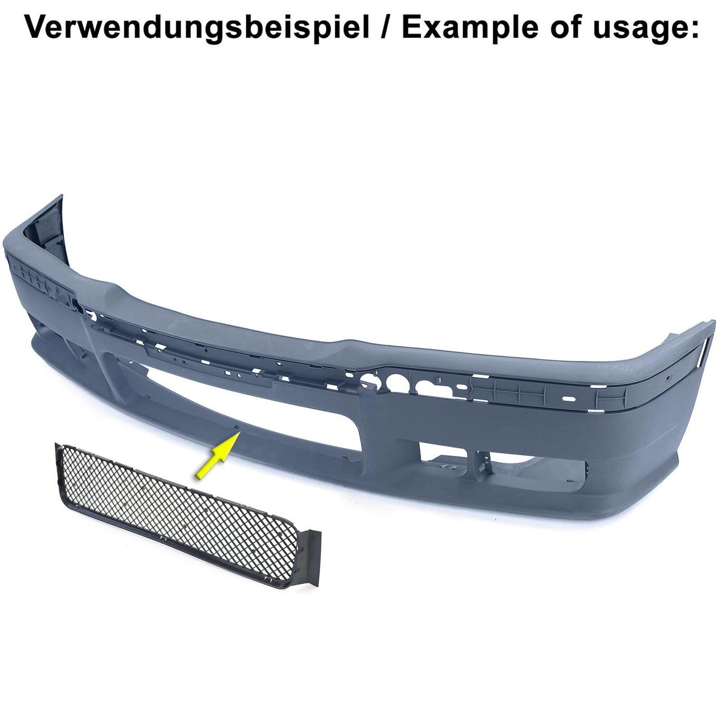 Griglia Griglia per Paraurti Anteriore Sportivo aftermarket compatibile con BMW Serie 3 E36 90-99