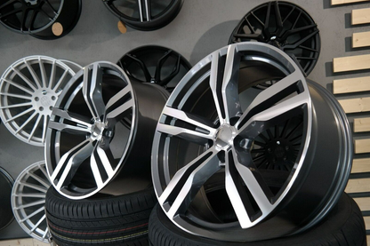 ADATTO per per BMW G30 G20 G22 CERCHI IN LEGA 4x 20 inch 648M Stile 5x112 Grigio