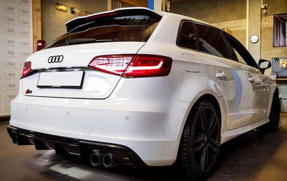 DIFFUSORE ADATTO PER AUDI A3 8V S-LINE , S3 ( 2013-2016 )