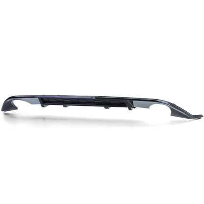 Rear Diffuser Single Pipe Both Sides Gloss Black for VW Golf 7 GTI 13-17 
