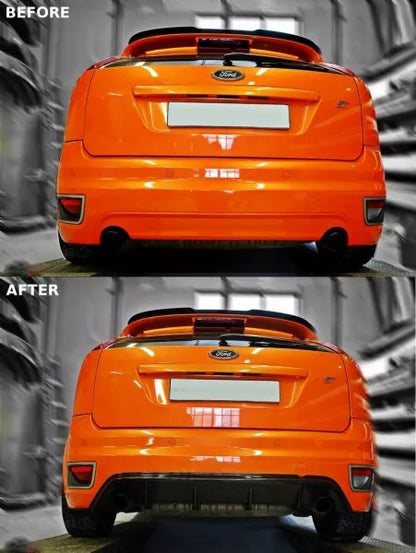 ✨DIFFUSORE posteriore  nero lucido ABS per Ford Focus Mk2 St prefazione✨