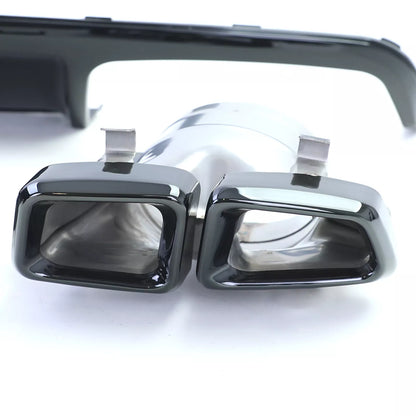 💎DIFFUSER + Black Exhaust Tips for Mercedes CLS C218 Facelift 14-18💎