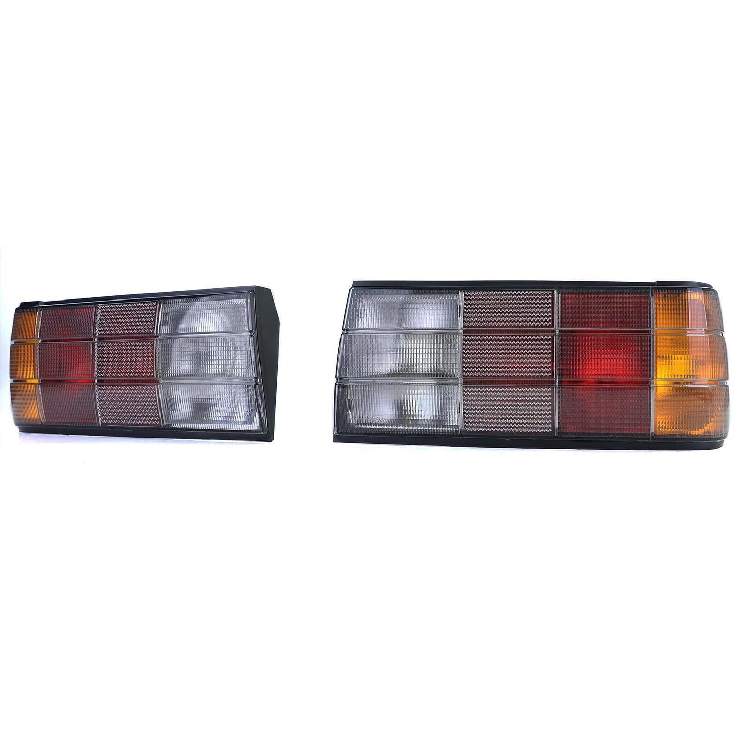Coppia fanali posteriori Black Smoke adatta per BMW Serie 3 E30 Limo Cabrio Touring 87-94