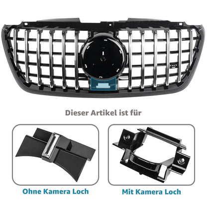 Front bumper suitable for Mercedes Sprinter W907 910 black chrome 