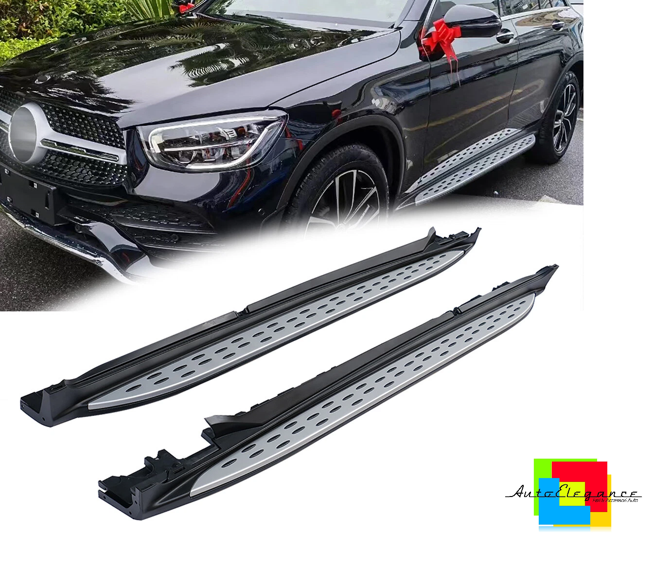 💕 Pedane Laterali Adatto per Mercedes GLC X253 C253 Alluminio 💕
